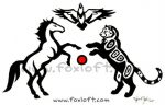 Mustang, Jaguar, Raven Tattoo Mustang, Jaguar, Raven Tattoo